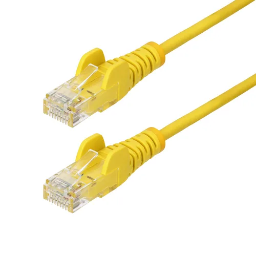 25cm Yellow Slim CAT6 UTP Patch Cable