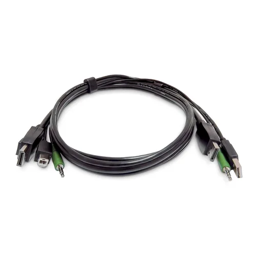 DisplayPort KVM Cable - USB 2.0 & 3.5mm Audio - TAA Compliant