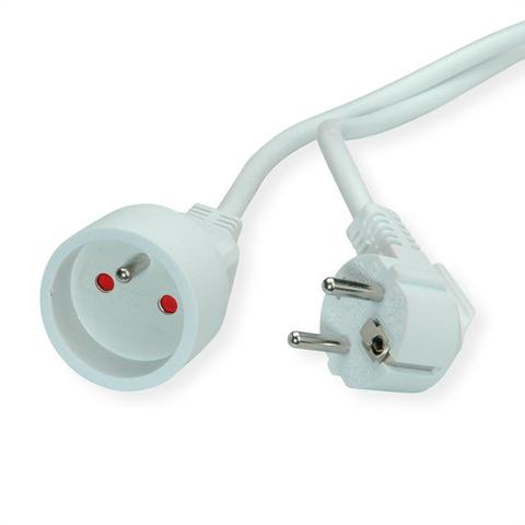 Power Cable, White, 230V, 3M