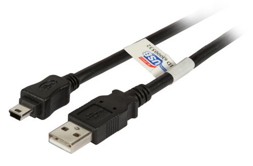 EFB Elektronik K5251SW.1 USB cable USB 2.0 1 m USB A Mini-USB B 0.48 Gbit/s