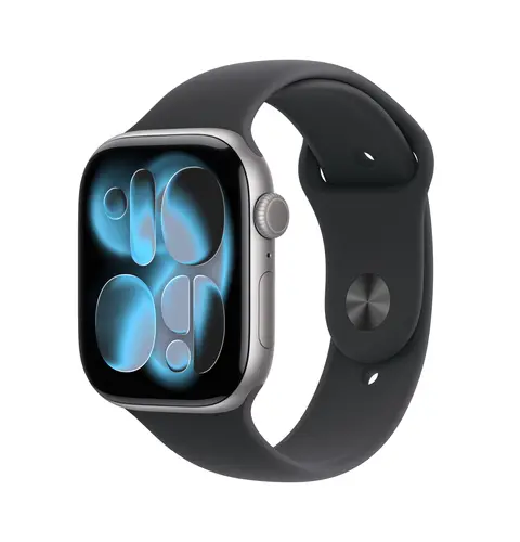 Apple Watch S11 46mm Space Gray Aluminum Black Band