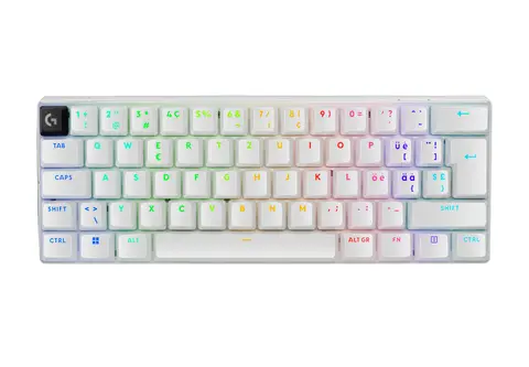 Logitech G 920-011926 keyboard Gaming RF Wireless + Bluetooth QWERTZ Swiss White