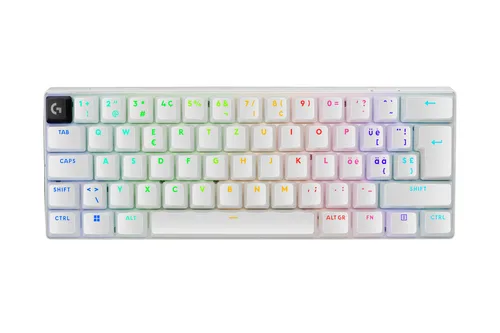 Logitech G 920-011926 keyboard Gaming RF Wireless + Bluetooth QWERTZ Swiss White