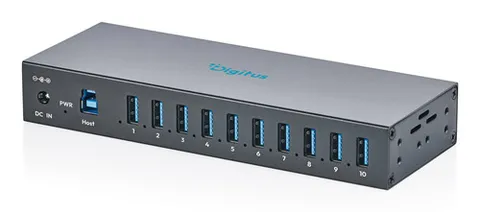 10-PORT INDUSTRI HUB 10XUSB-A