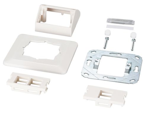 EFB Multifunktions-Rahmenset Mit 1-Und 2-Port Adapter Keystone Format(HDMI,USB