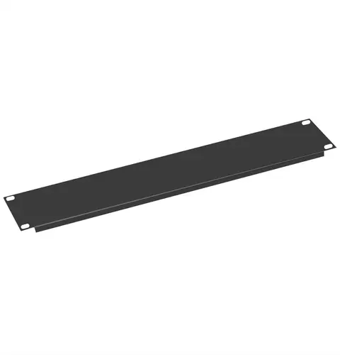 Inch Blank Panel - 2U Black 19-