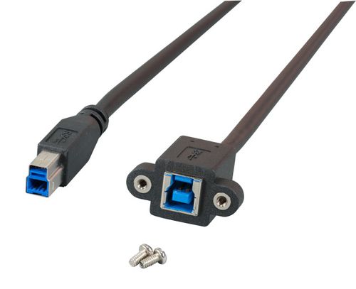 EFB Elektronik K5264SW.1 USB cable USB 3.2 Gen 1 (3.1 Gen 1) 1 m USB B 5 Gbit/s Black