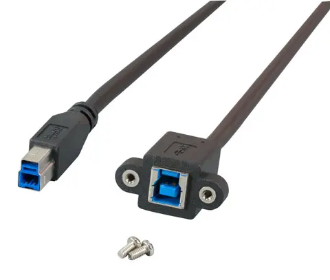 EFB Elektronik K5264SW.1 USB cable USB 3.2 Gen 1 (3.1 Gen 1) 1 m USB B 5 Gbit/s Black