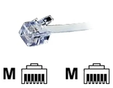 RJ12 KABEL 6P4C 15M