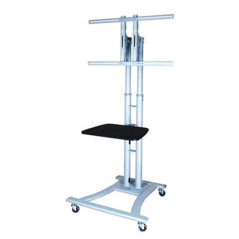 LCD/TV Rolling Stand - Silver Grey