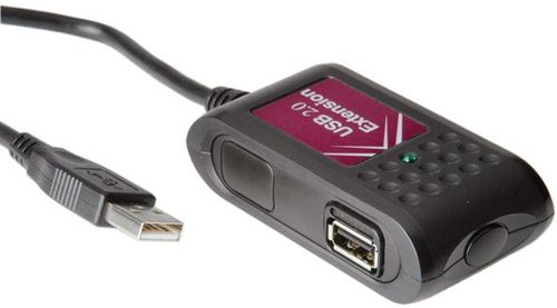 USB 2.0 Extender - 2 x 5M - Black