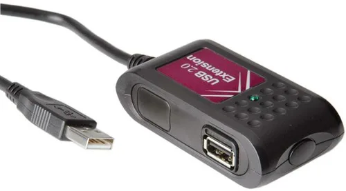 USB 2.0 Extender - 2 x 5M - Black