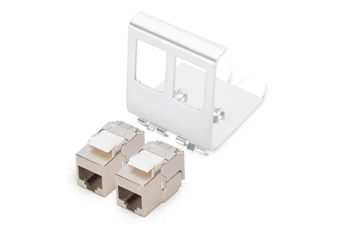 DIN-RAIL ADAPTER 2PORT +2X KEYM