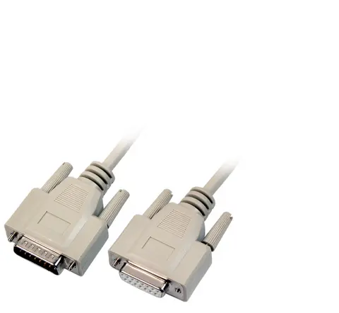 EFB Elektronik K5129.1 serial cable Beige 1 m D-Sub 15-pol