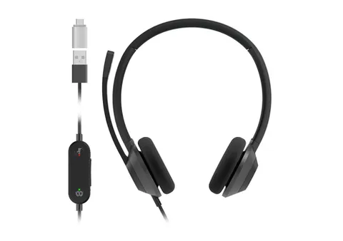 HEADSET 322 WIRED DUAL CARBON