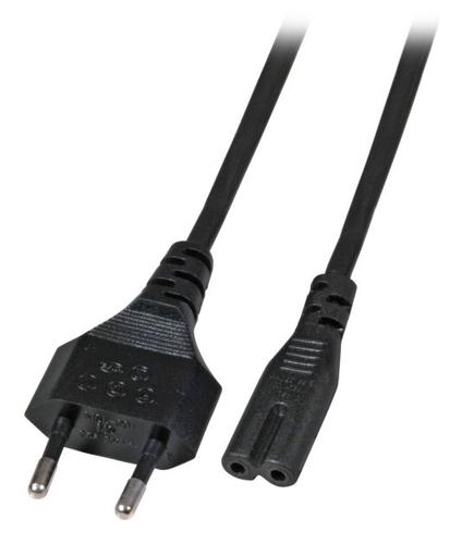EU Power Cord - C7 - 1.8m - Black