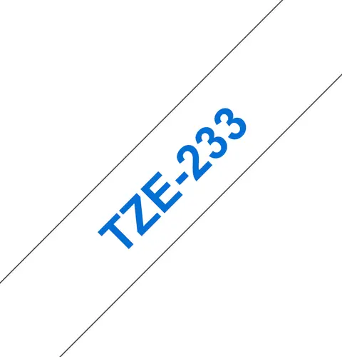 12mm Blue On White Laminated Label Tape