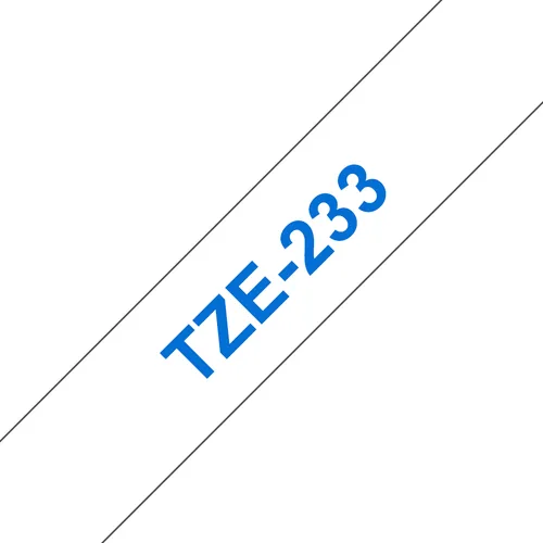 12mm Blue On White Laminated Label Tape