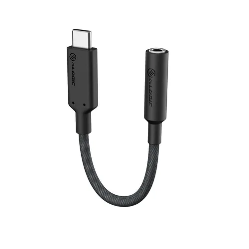 ElementsPro 10cm USB-C to 3.5mm Audio Adapter - Black