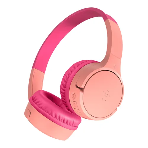 Belkin SOUNDFORM Mini Bluetooth On-Ear Headphones - Pink