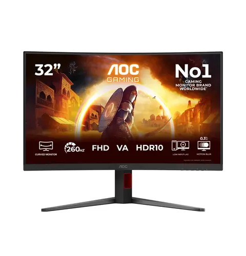 AOC G4 C32G4Z computer monitor 80 cm (31.5") 1920 x 1080 pixels Full HD LCD Black, Red