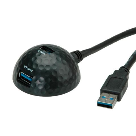 VALUE USB 3.2 Gen 1 Dockingkabel, Dome, Schwarz, 1,5 M