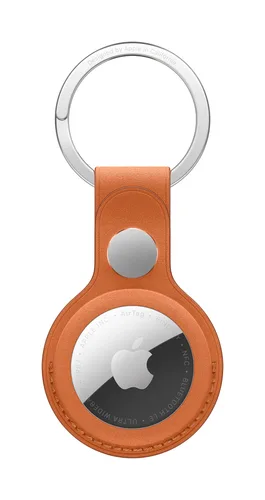 Apple AirTag FineWoven Key Ring - Fox Orange