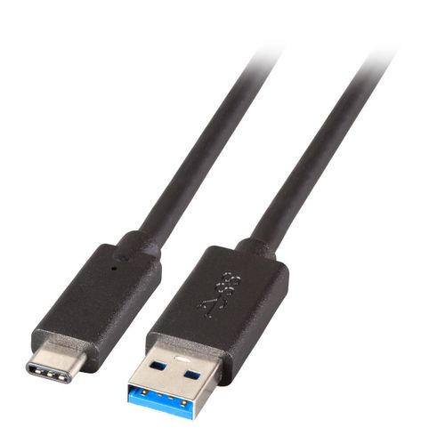 EFB Elektronik K5282-3ASW.0,5 USB cable USB 3.2 Gen 1 (3.1 Gen 1) 0.5 m USB A USB C Black