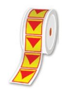 Pre-Cut LOTO Labels, 42.5 x 50 mm, 500 Labels/Roll