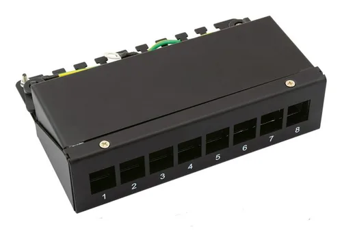 KEYST-MODULTRAEGER.8 PORT.SCHW