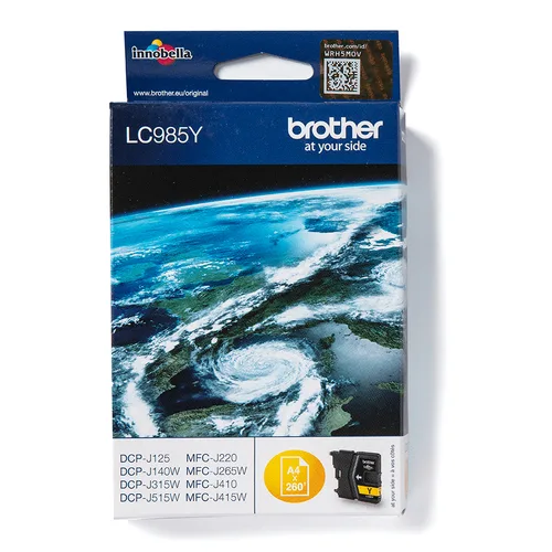 Brother Tinte LC-985Y Gelb Bis Zu 260 Seiten Nach ISO/IEC 24711