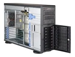 Barebone Tower Server, Dual EPYC 7002, 8x 3.5" HS Bays