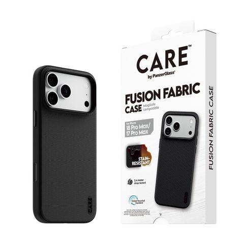 CARE By PanzerGlass Fusion Fabric Case Black M. MagSafe IPhone 17 Pro Max