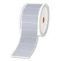 Pre-Cut Labels 80 x 25 mm - Silver Metallic