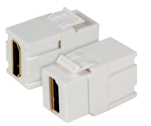 EFB Keystone Einbauadapter HDMI A - A, White