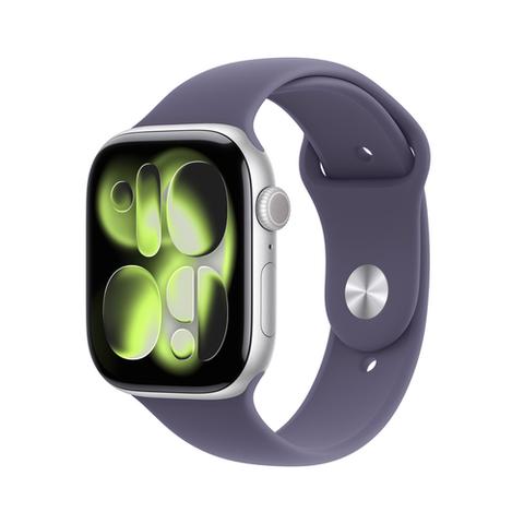 Apple Watch Series 11 46mm Silver Aluminum, Violet Band