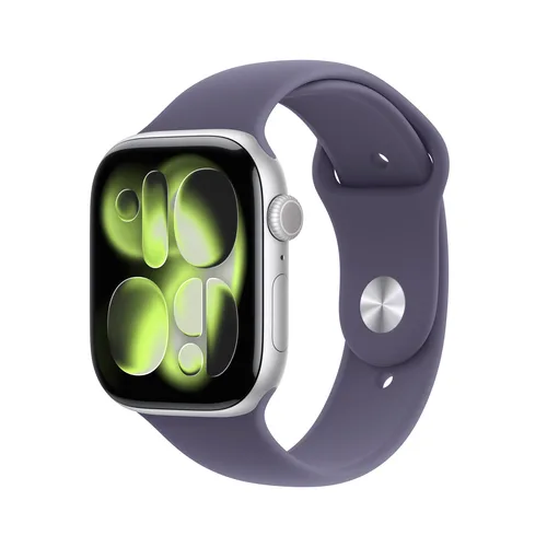 Apple Watch Series 11 46mm Silver Aluminum, Violet Band