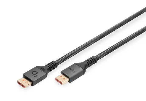 Digitus 16K DisplayPort connection cable, version 2.1, 2m, 80G, black