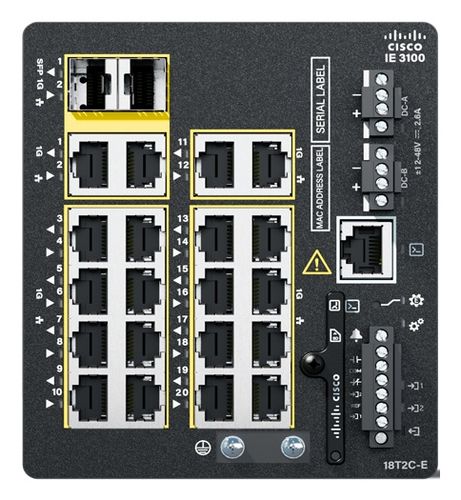 Industrial Ethernet Switch, 18GE Copper, 2GE Combo