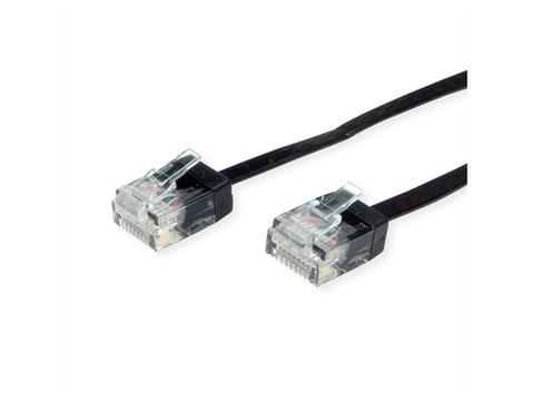 ROLINE UTP Patchkabel Kat.6A Class EA Extra-Flach Black 1.5m