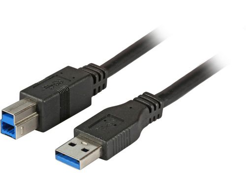 EFB Elektronik K5247SW.1 USB cable USB 3.2 Gen 1 (3.1 Gen 1) 1 m USB A USB B 5 Gbit/s Black