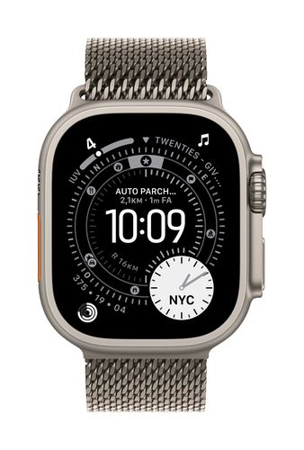 Apple 49mm Natural Titanium Milanese Loop - Small