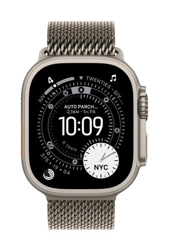 Apple 49mm Natural Titanium Milanese Loop - Small
