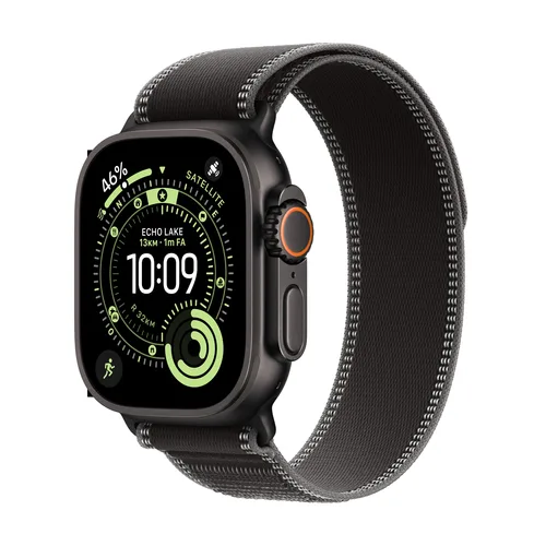 Apple Watch Ultra 3 49mm Titanium Black Trail Loop M/L