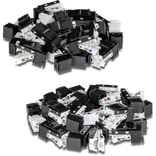 TRENDnet TC-K50C6BK CAT6 RJ45 Keystone Jack - 50 Pack