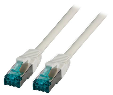 CAT6A SFTP RJ45 Cable - 1M, Grey, LSZH