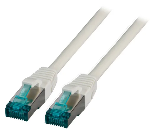 CAT6A SFTP RJ45 Cable - 1M, Grey, LSZH