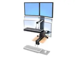 WorkFit-S Dual Display Workstation