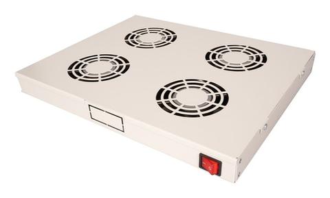 ROLINE 19-inch Fan Unit with 4 Fans