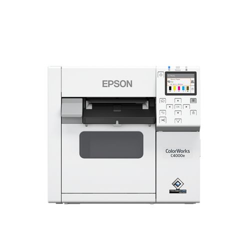 Epson CW-C4000e (Bk) Desktop-Farbetikettendrucker Mit GläNzender Schwarztinte